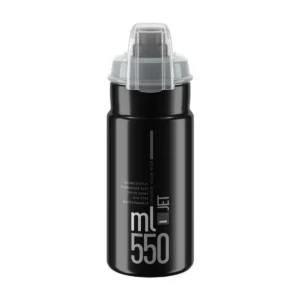 ANFORA ELITE JET PLUS 550ML CON TAPA COLOR NEGRA LOGO GRIS