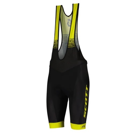 LICRA SCOTT CON TIRANTES RC TEAM COLOR NEGRA/AMARILLA TALLA XL