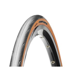 LLANTA MAXXIS PURSUER 700x28C M225N COLOR NEGRA-CAFÉ DE LAMBRE